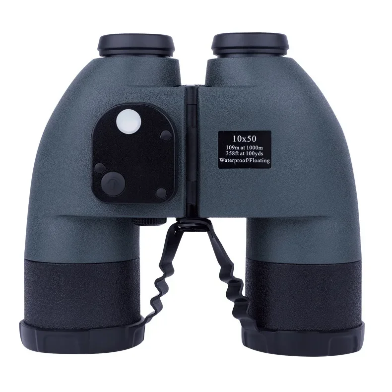 For Powerful Binoculars 10X50 Waterproof Binoculars with Illuminated Rangefinder Compass FMC for Navigation