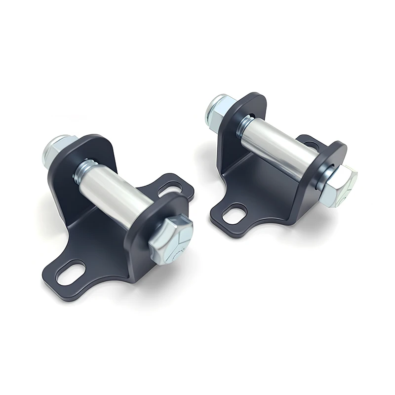 Front Shock Lower Bar Pin Eliminator Kit Compatible w fits for 1997-2006 Wrangler TJ 84-01 Cherokee XJ 1088