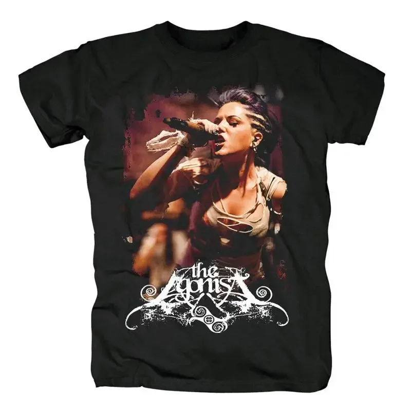 Vtg The Agonist Band Live In Tour Camiseta de algodón pesado negra S 5Xl Ag033