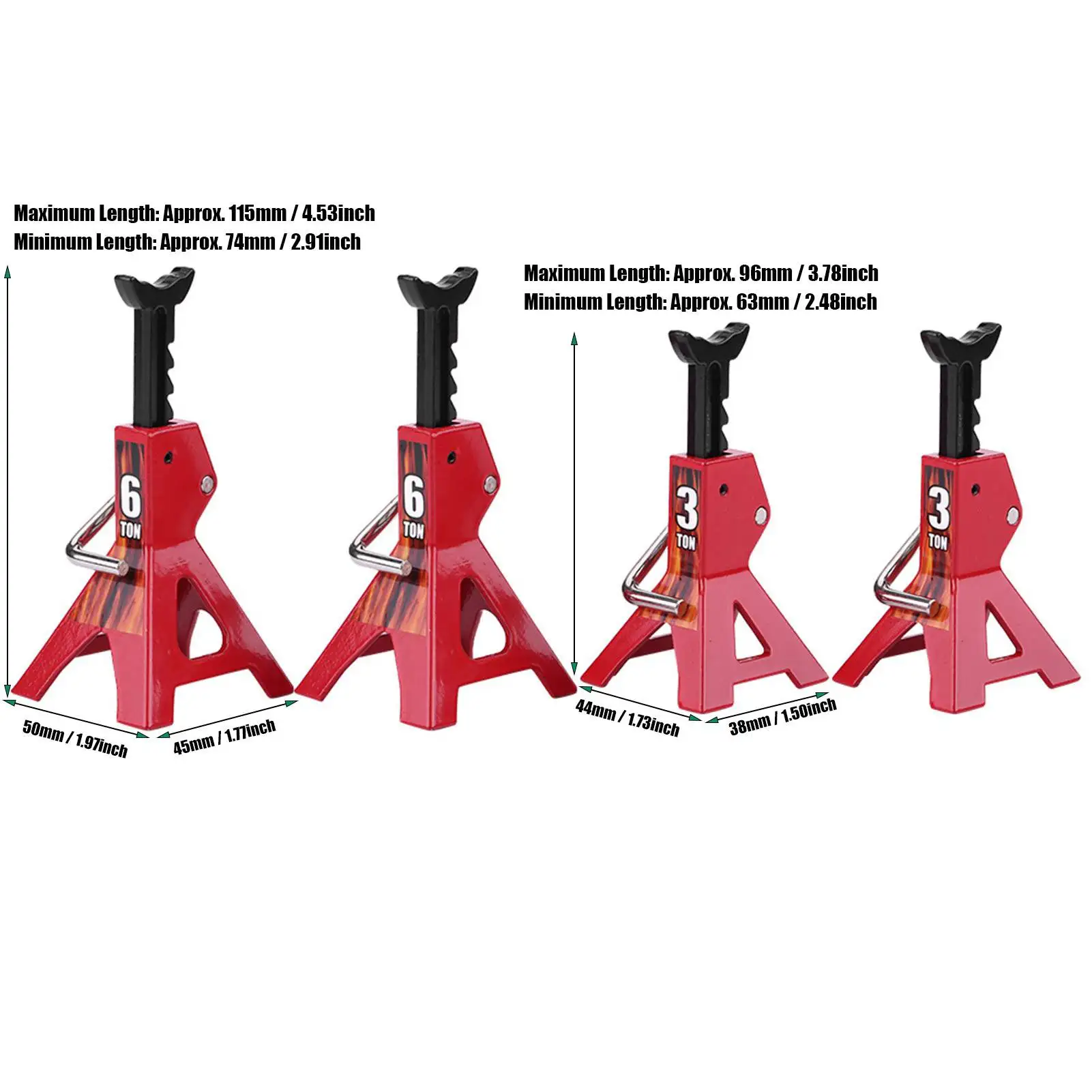 حامل جاك 3 طن لسيارة RC معدنية 6 طن 3 طن محاكاة جاك تقف لسيارة D90 الشبح SCX10 1/10 RC الزاحفة