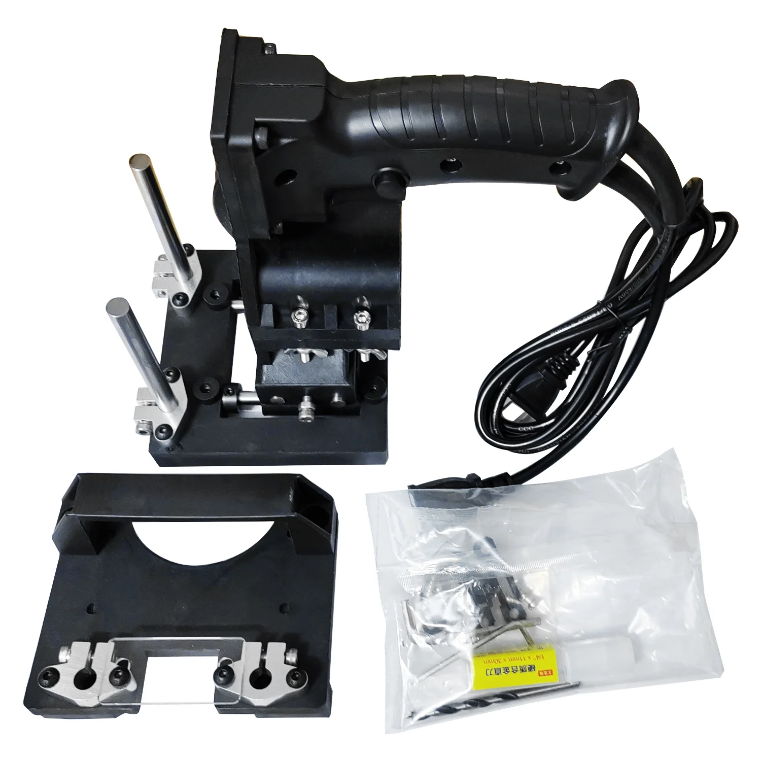 Mortising Jig para Carpintaria, Máquina de corte, Slotting Bracket, Fixadores invisíveis, Punch Locator, Linear Track, Ferramentas DIY, 2 em 1