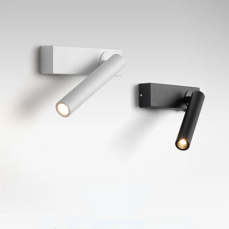 Rotatable Led Wall Lamp para o Quarto Bedside Reading Lamp