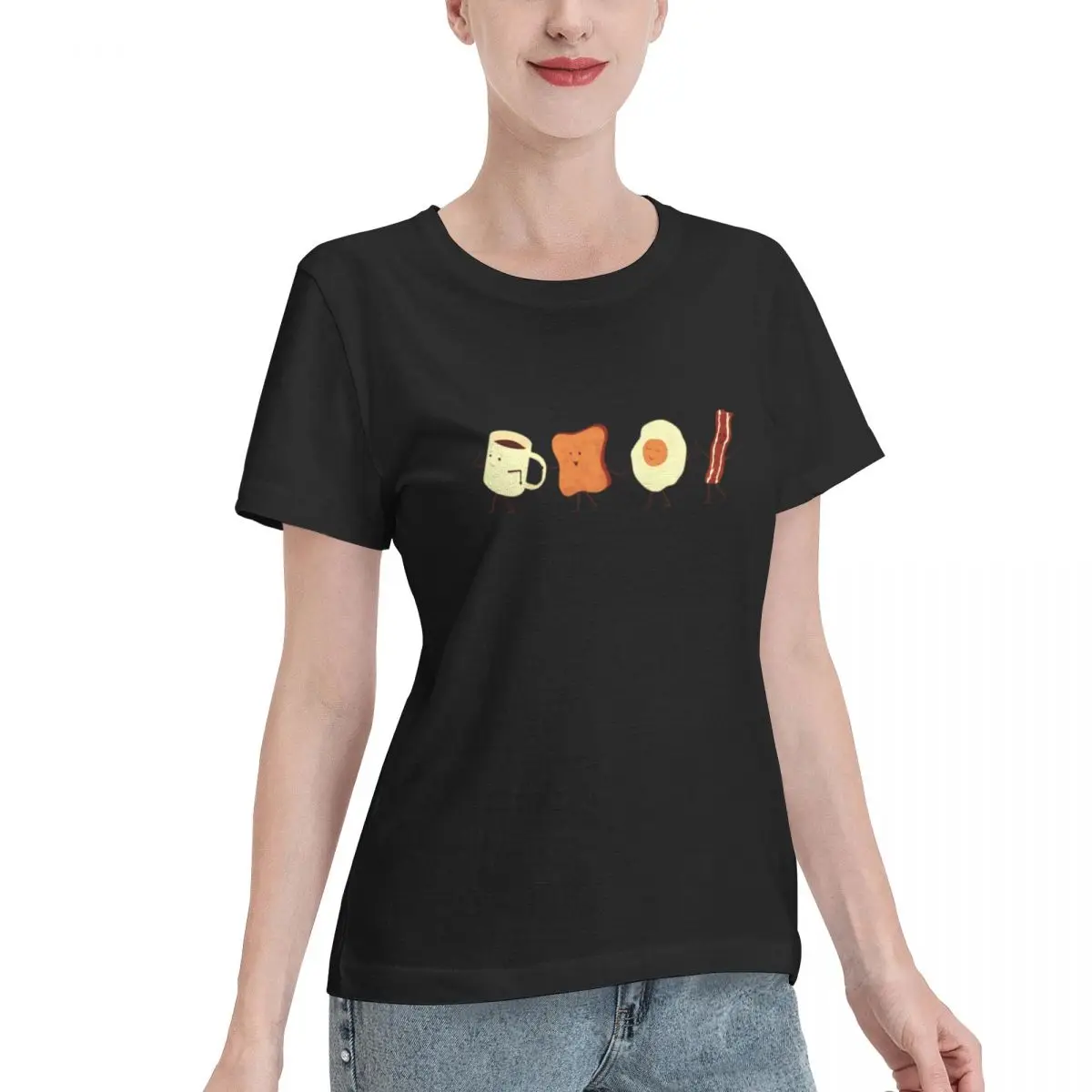No Fade Let S All Go And Have Breakfast Women's T-shirt Outdoor Activity Sport Casual Top