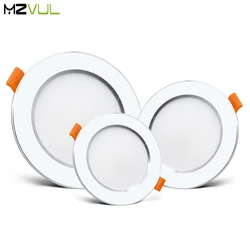 LED typu Downlight 3W 5W 7W 9W 12W wpuszczone W sufit Led Spot 220V Led światła reflektory oświetlenie wewnętrzne ciepły biały zimny biały