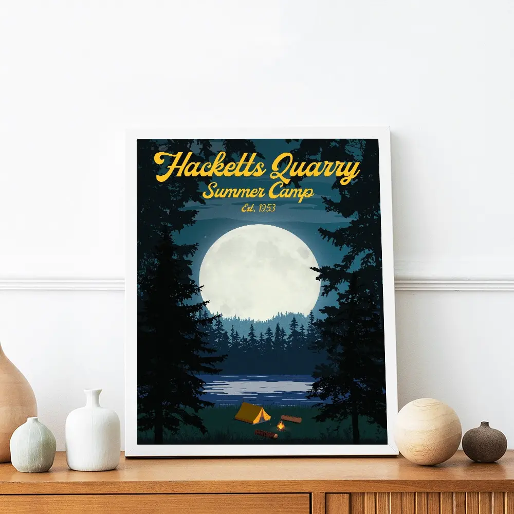 Hacketts Quarry Summer Camp Posters Decoration Vintage Room Decor Prints Pictures Video Game Art Home Wall Modern Mural Painting