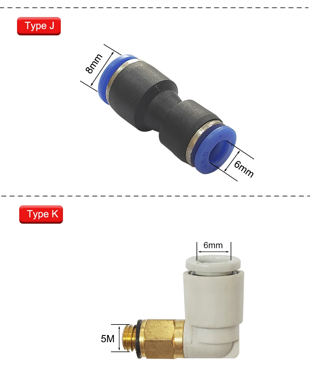 HUNST Laser Maschine Gas Düse Luft Regulierung Durchmesser 6mm 8mm 10 Teile/los für Co2 Laser Kopf. – Detail 5