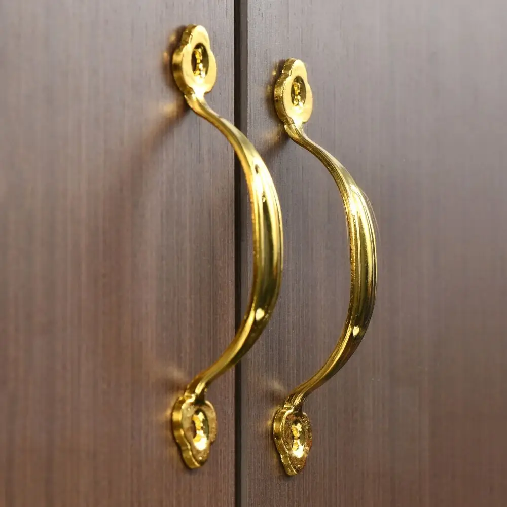 Bronze Arched Cabinet Door Handles Antique Zinc Alloy Wardrobe Door Handle Luxury Simplicity Furniture Handles