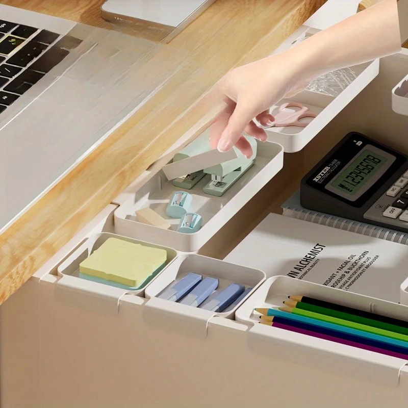 جديد متعدد الوظائف درج صندوق تخزين علقت العملي منظم قرطاسية مشبك أداة اليد الحاويات لأشتات