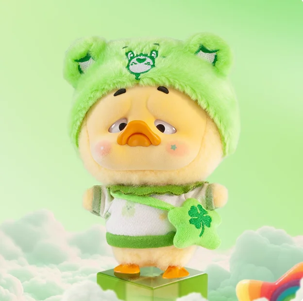 Spot Annuying Duck Love Bear Co versión de marca encarnación pato arcoíris colgante de felpa caja ciega hecha a mano juego de moda Halloween