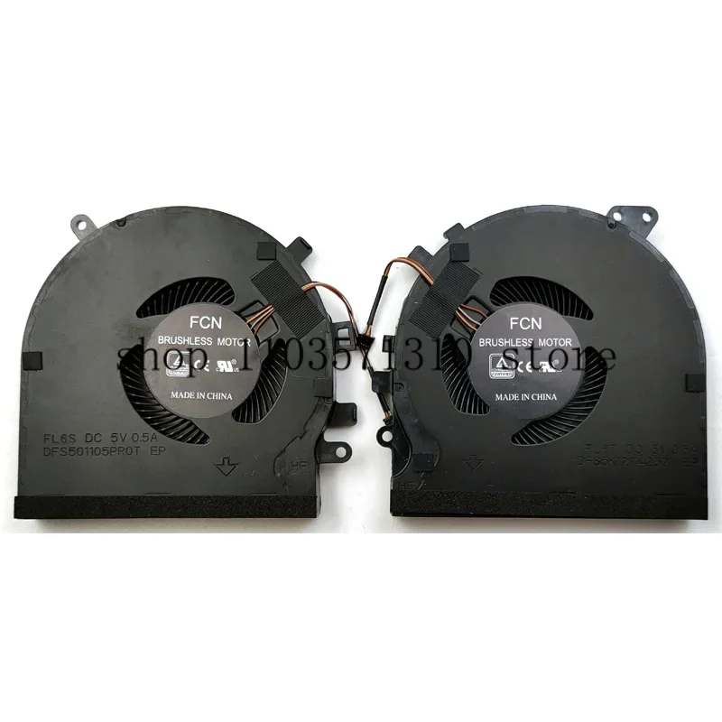 New For Razer RZ09-027 RZ09-0270 RZ09-0300 Spirit Blade 15 RZ09-02705E7 RZ09-02705E75 Laptop CPU & GPU Cooling Fan One Pair