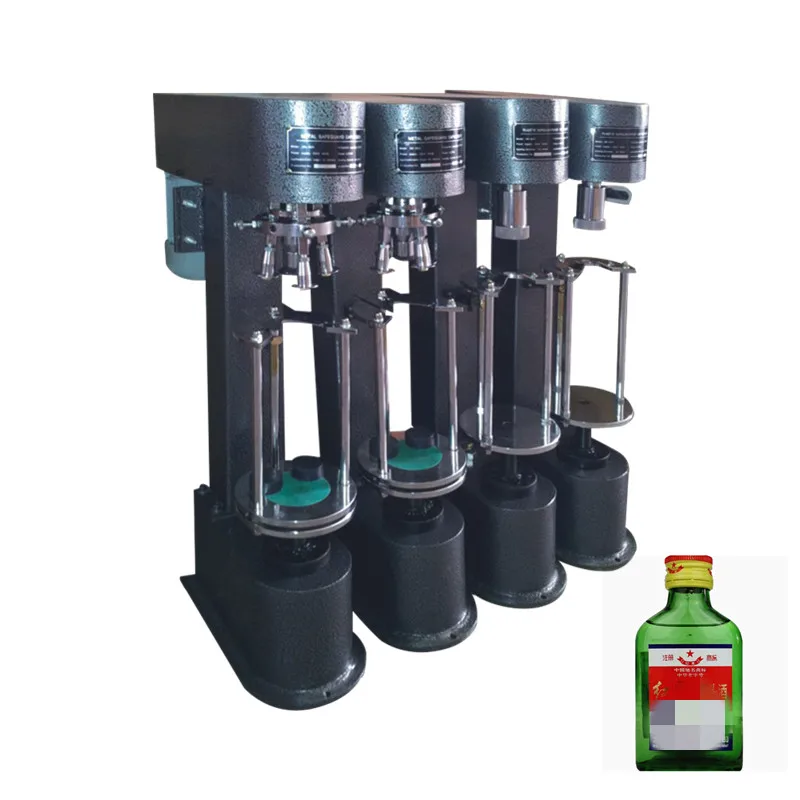 New Product CE Certification Semi Automatic Glass Bottle Capping Machine/Wine Bottle Aluminum Caps Threading Capping Machine