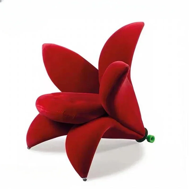 Flower Chair Simple Modern Single Person Fabric Leisure Decoration Ornament