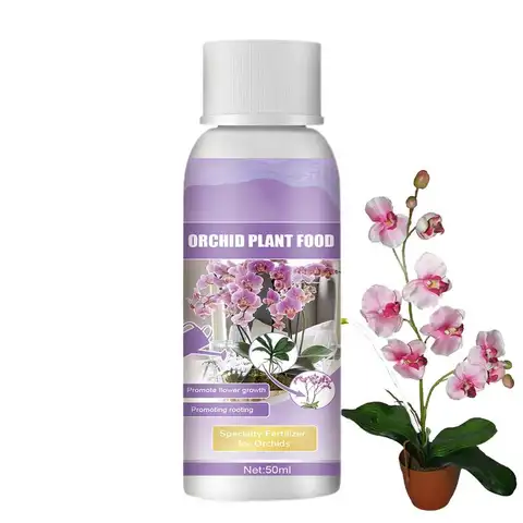 난초 비료 액체 50ml 식물 성장 촉진제 비료 식물 식품 난초 식물 식품 난초 및 산성 사랑 식물