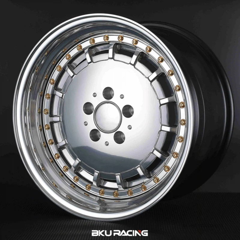 Forged 3 Piece 5X112 Wheels for Mercedes R129 W107 W124 W126 W201 W140 W210 E500 190E 17 18 Inch Rims Alloy Wheels