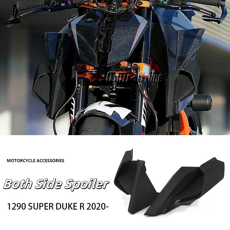 New Motorcycle ABS Air Deflector Black Side Panels Downforce Spoiler Wing Aerodynamic Winglet Kit For KTM 1290 Super Duke R 2020