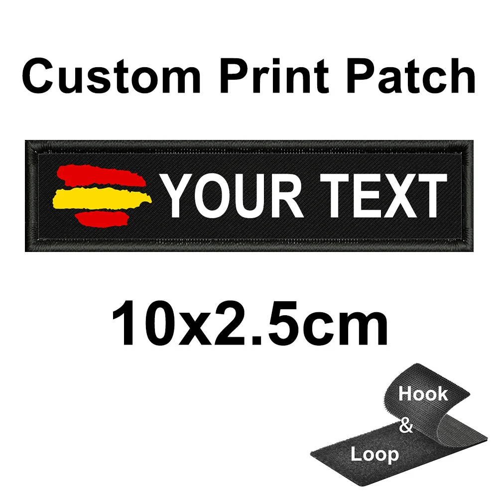 اسم مخصص التصحيح العلم شارة المشارب شخصية مع هوك وحلقة - جزر الكناري لم شمل روتردام إسبانيا على الملابس