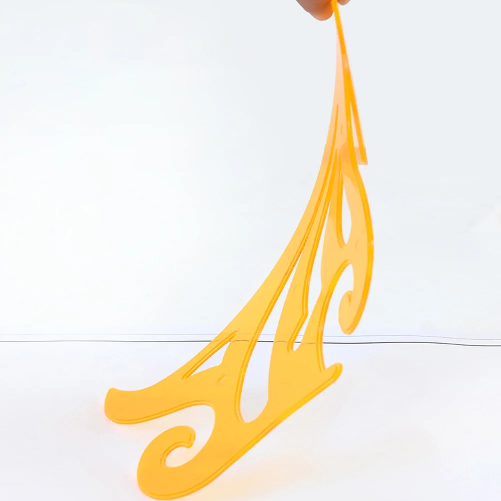 Прецизионная швейная линейка, многоугольная кривая конструкция для одежды, инструмент для лоскутного рисования, модный дизайн, долговечный пластик