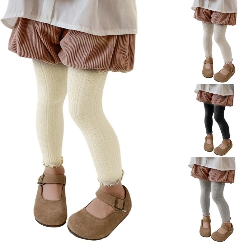 Stretchy Tights Butterfly Print Leggings School Pants Spring Autumn Casual Cropped Leggings Trousers Girl Pants G2TD