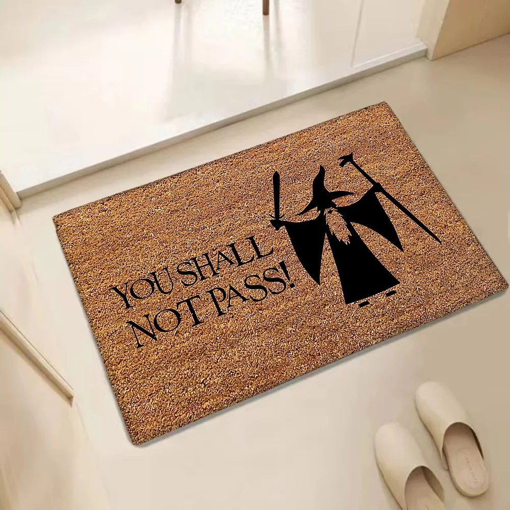 You Shall Not Pass Living Room Mat Carpet Door Floor Mat Entrance Doormat Rugs Home Choice Foot Kitchen Mats Bathroom Bath Front