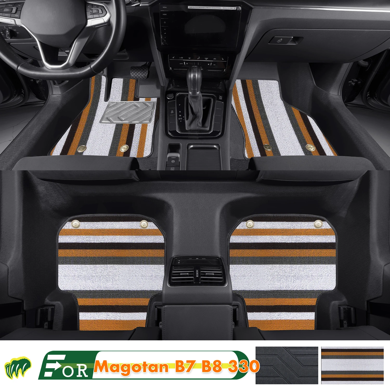 

Left-hand Drive Car Floor Mat For VW Magotan B7/B8 330 2017-2023 Full Surround Foot Mat Floor Mat Interior Floor Liner