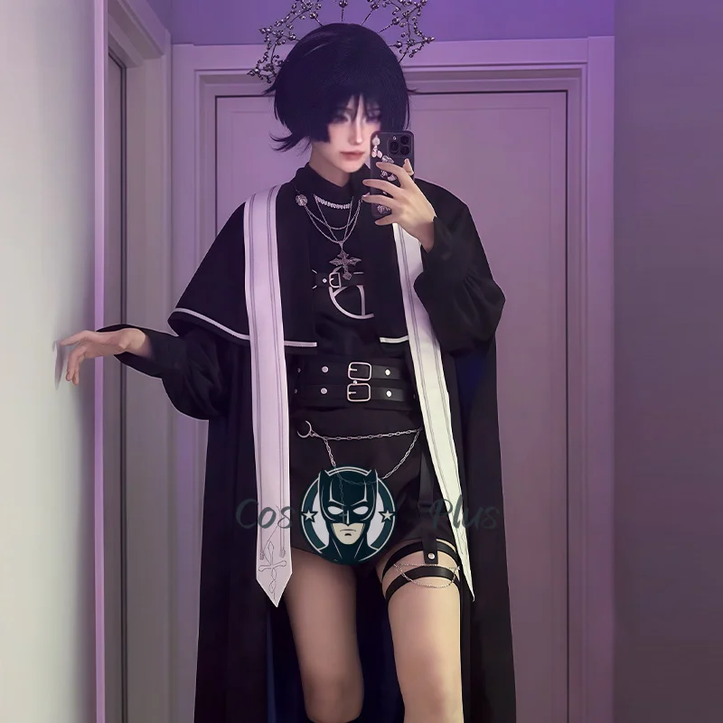 Anime Game Genshin Impact‌ Wanderer Cosplay Costume Balladeer Cloak Uniform Wanderer Halloween Carnival Party Role Play Outfit