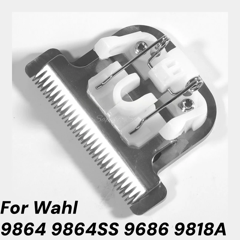 

2026 New For WAHL 9864 9864SS 9686 9818A Electric Shaver Hair Clipper Blade Set Metal + Ceramic Detachable Replacement Blade