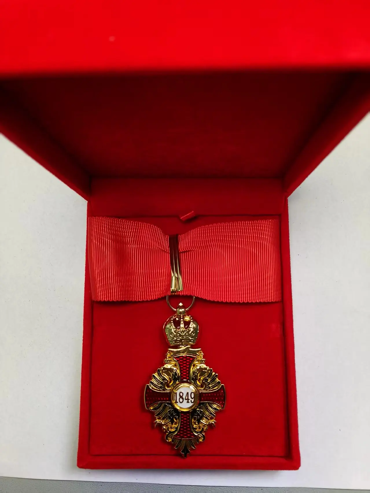 Reproduction de la Croix d'Avantage de la Couronne Impériale Autro-Hongroise, Ordre de Frantz-Joseph (Empire Autro-Hongrois)