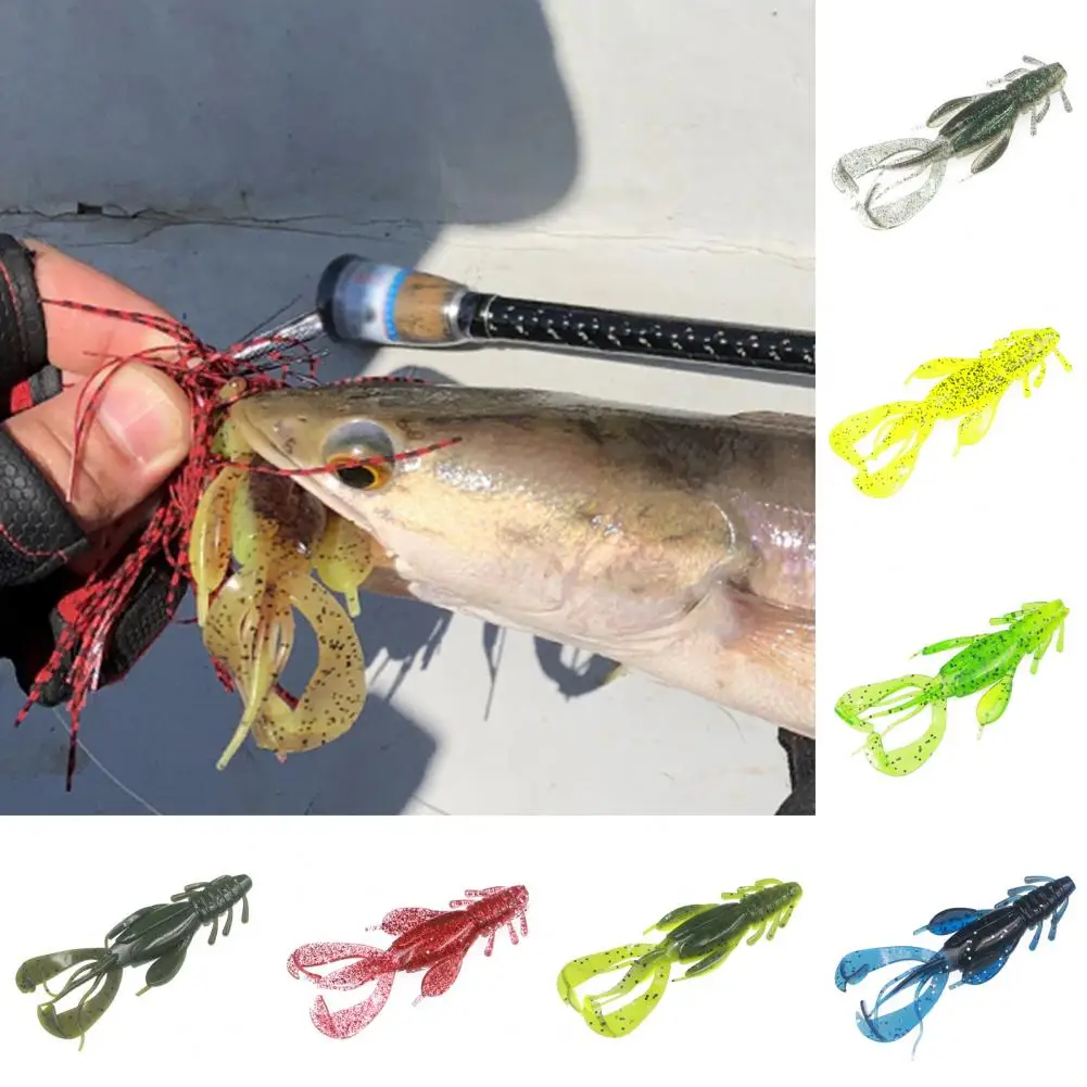 10cm/10g Shrimp Shaped Fishing Bait Tempting Angling Slow Sinking Special Tail Artificial Lure Outdoor Fishing 인공 미끼