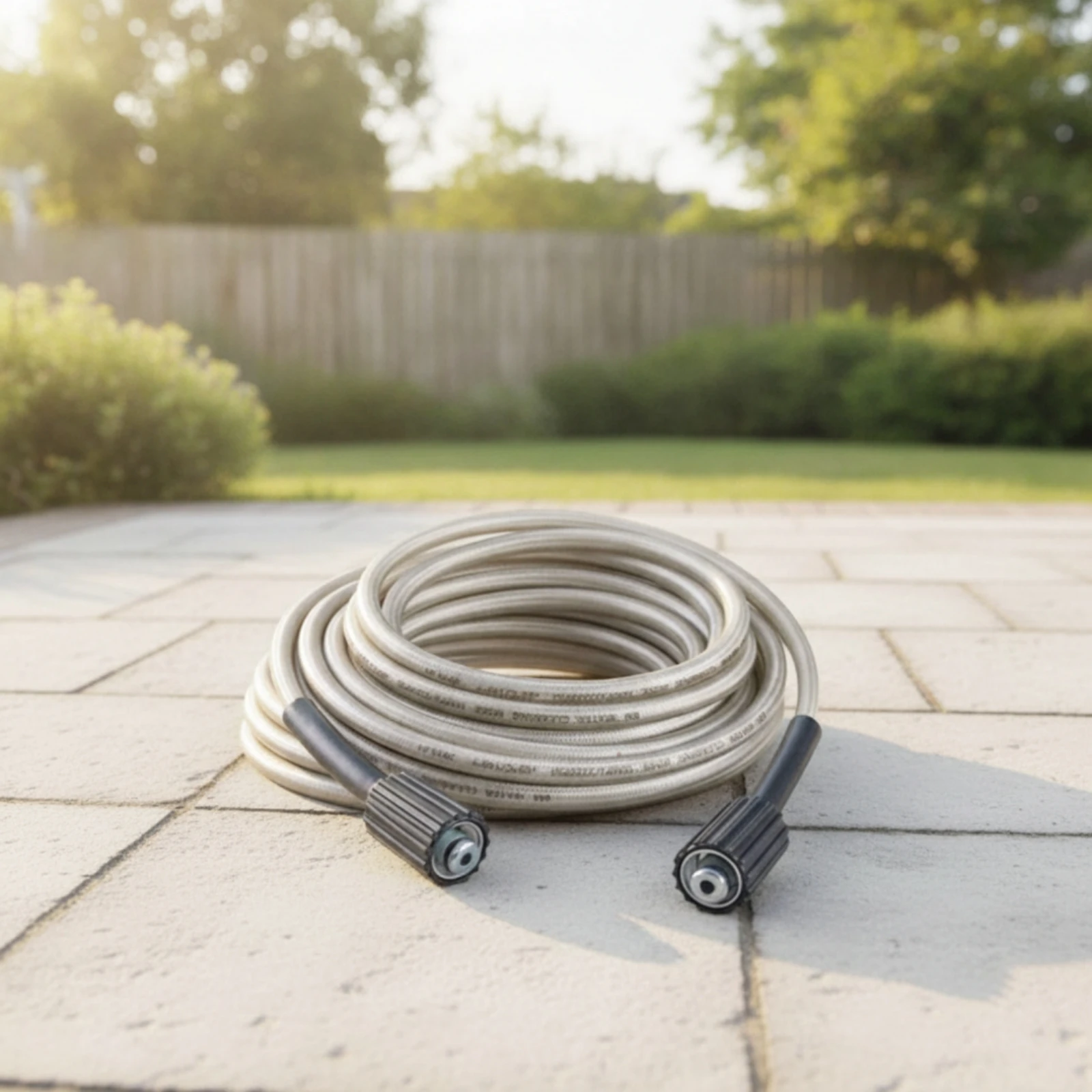 Pressure Washer Hose Long-Lasting Hose with M22 Fittings Reinforced Abrasion Resistant for Car Detailers, Driveway, Garage