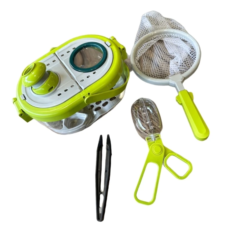Engaging Insect Catcher Kits Toy Science Observation Box with Netting Tweezers For Kids To Study Insect Leaves And Small 15UB