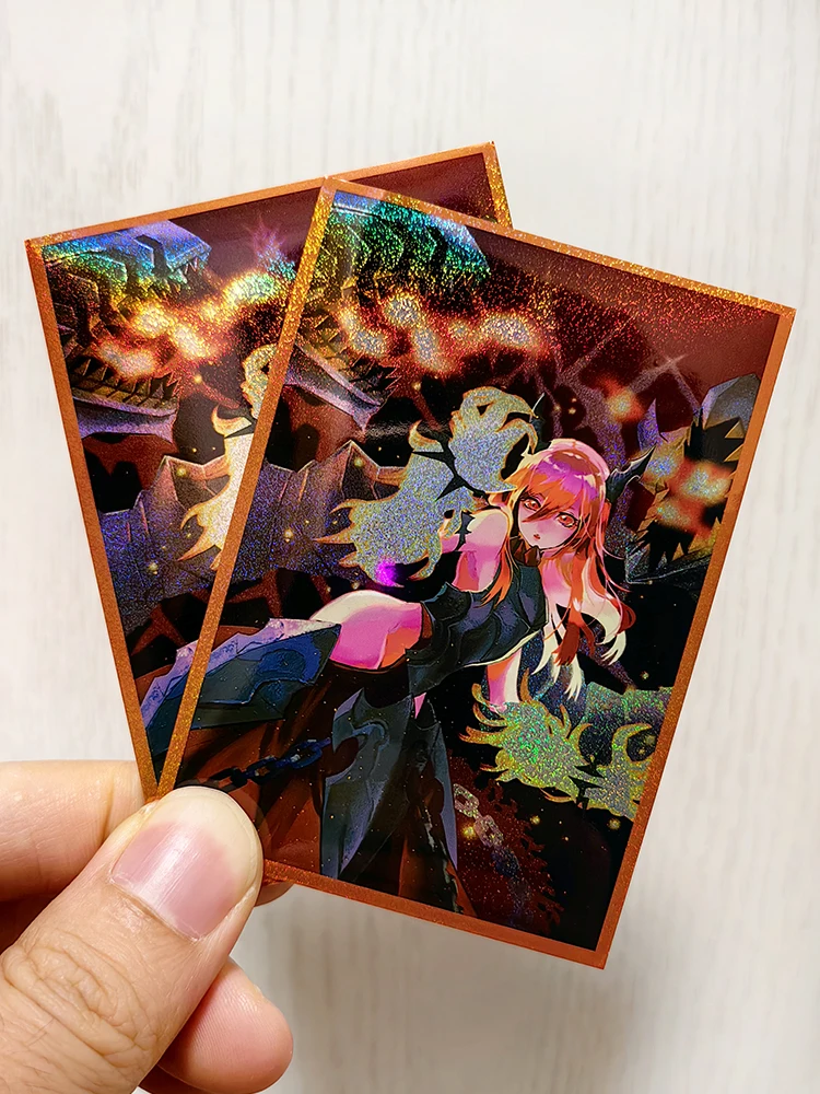 50 Stuks Yugioh Gevangene Prinses Van Vruchtbare Vlammen Kaart Mouwen Yu-Gi-Oh! Ocg Trading Card Holografische Glans Beschermhoes