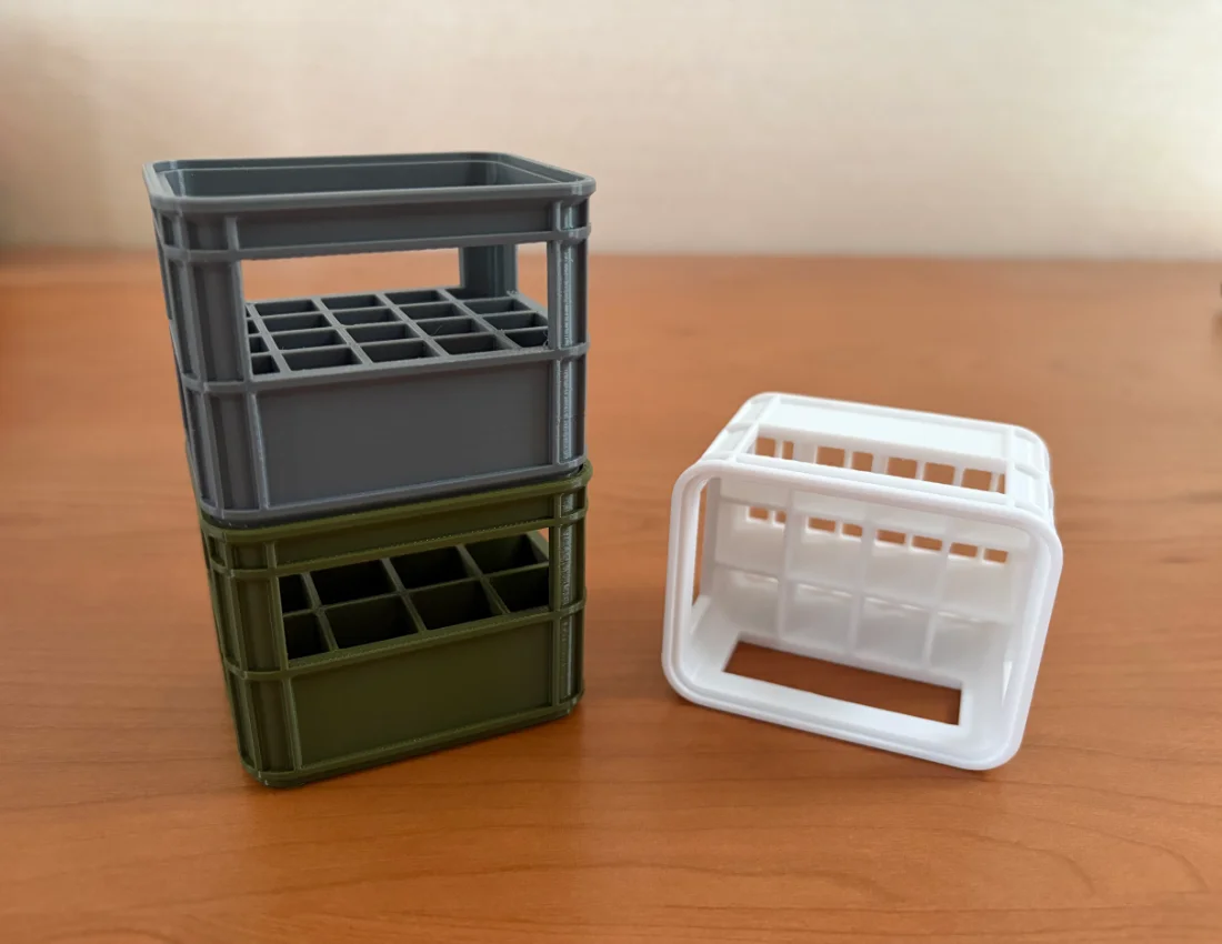 3D Printed Battery Storage Box DIY Beer Box Aa&Aaa Creative Battery Stackable Storage Basket Storage Box