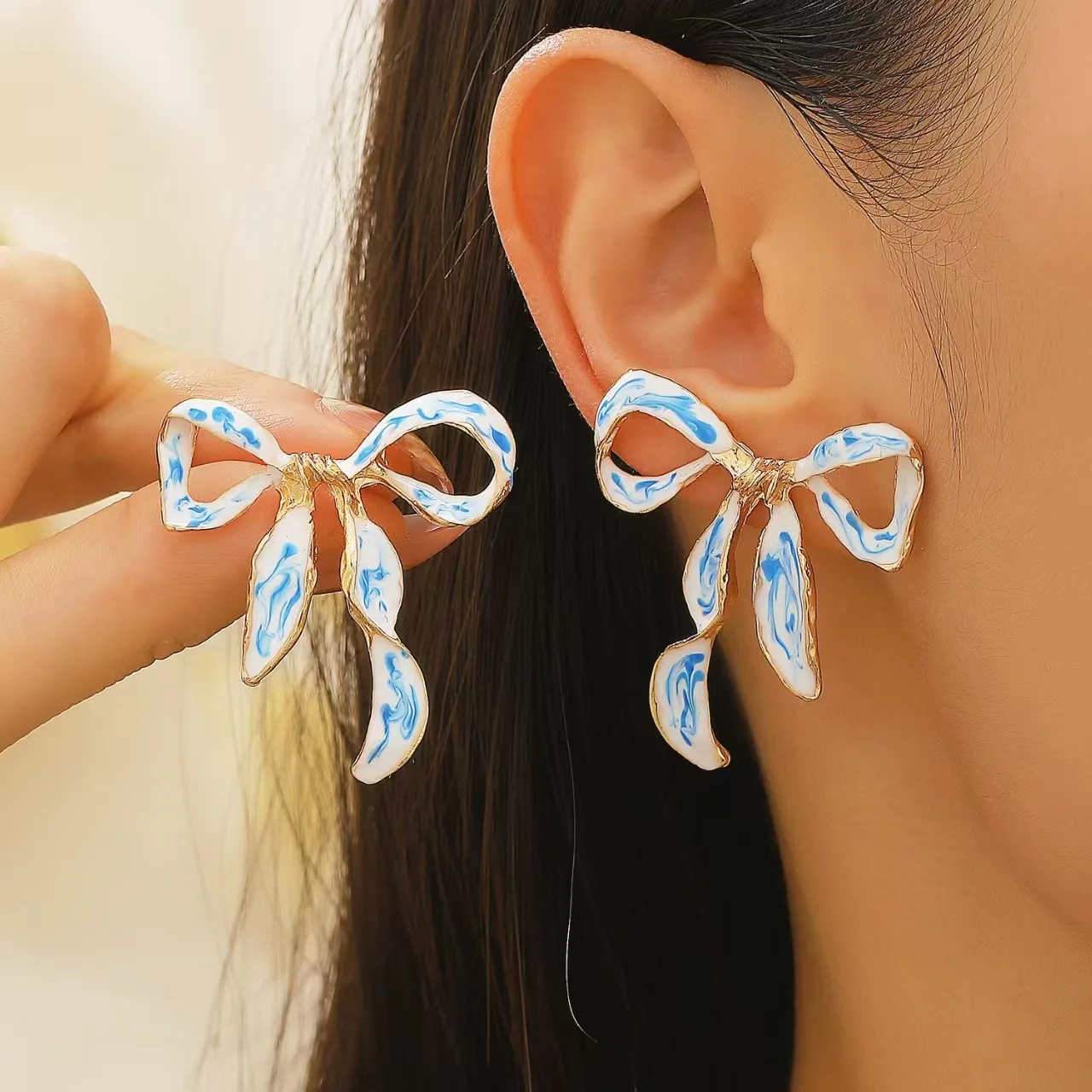 925 Silver Needle Korean Fashion Bowknot Earrings For Women Jewelry 2026 Trending New Vintage Women's Bow Stud Earrings Brincos