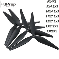2pair HQProp 9X4X3 9X4.5X3 10X4.5X3 11X7.5X3 12X7.5X3 13X12X3 13X9X3 3-bladed Black Carbon Reinforced Nylon Propeller for FPV