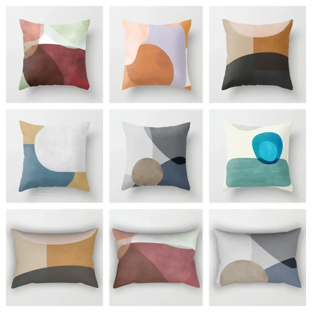 

Modern geometric simplicity plush pillowcase，cushion covers 40x40,45x45,50x50,60x60 30x50 throw pillow case，home Decoration