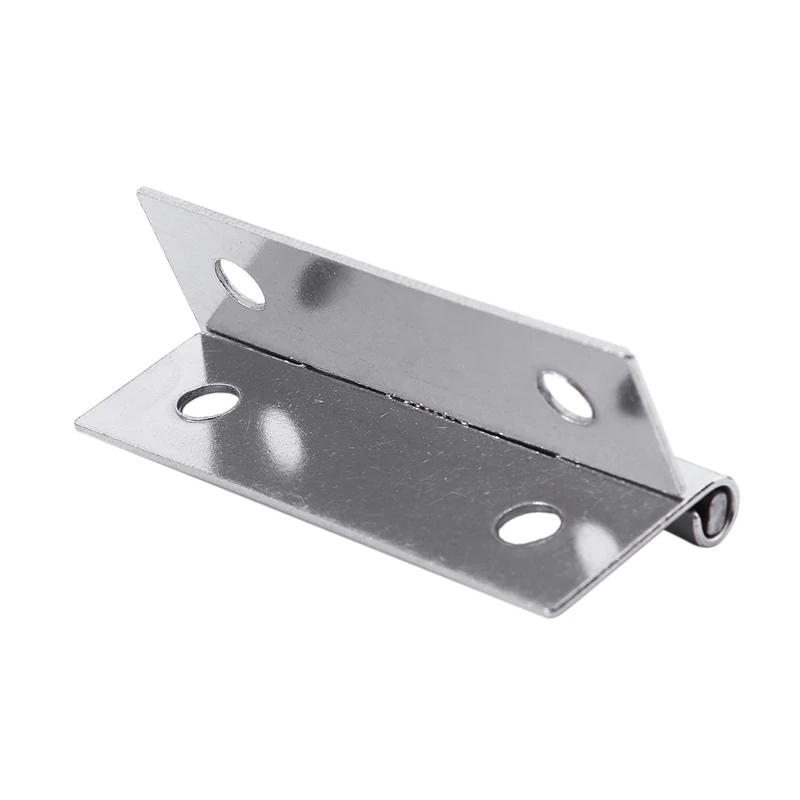 Furniture Cabinet With 50 X 38 X 5Mm, Spring Hinges Made Of Stainless Steel, Silver, 2 Pieces