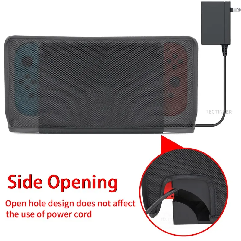 Dust Cover Dustproof Case Waterproof Protective Case Compatible Nintendo Switch & OLED Game Console Mesh Stopper Anti-Scratch