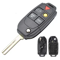 5 Button Remote Key Fob Shell For VOLVO S60 S80 V70 XC70 XC90 Repair Service Case