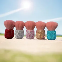 Mushroom Head Set Large Soft Single Large Powder Blusher Single Fluffy Makeup Brush Net Red