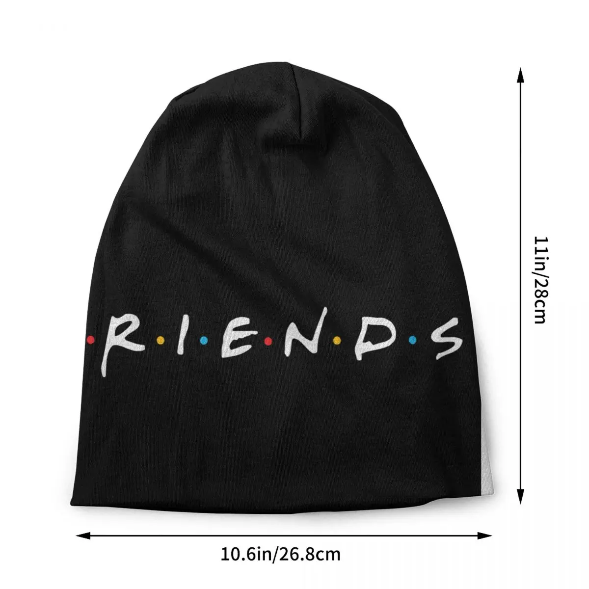 New Friends 90S Famous Tv Show Bonnet Hats Street Knit Hat For Women Men Winter Warm Letter Print Skullies Beanies Caps