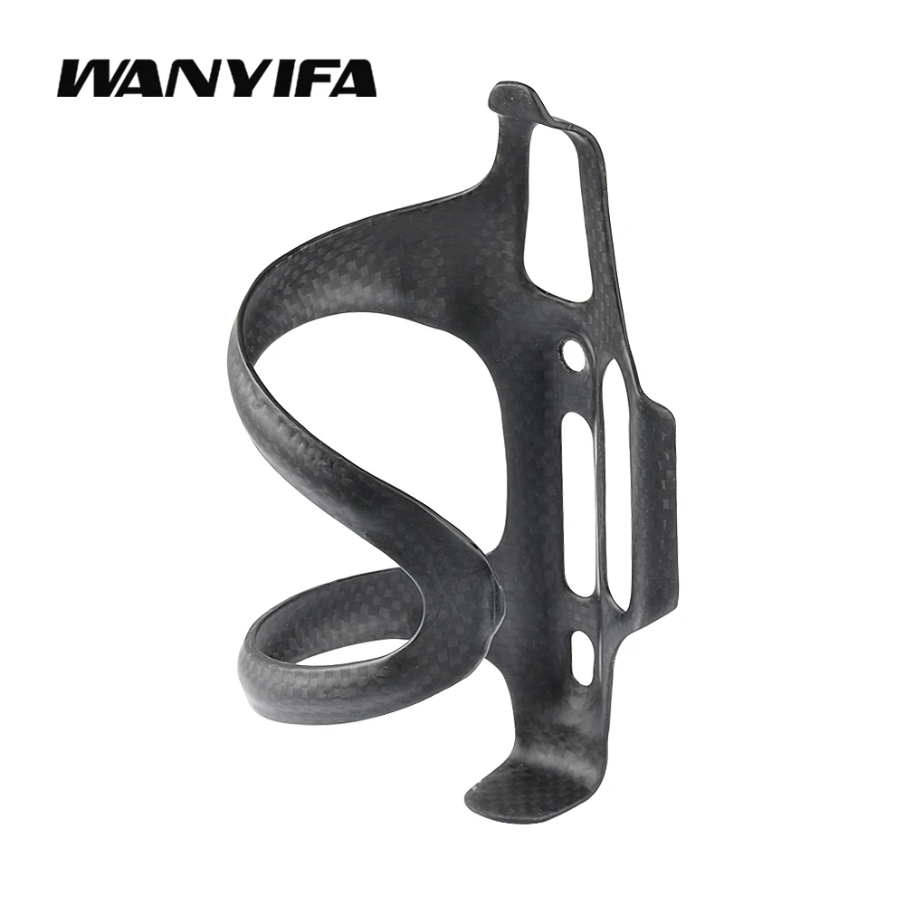 Wanyifa Full Carbon Fiber Bicycle Water Bottle Cage for Road MTB Bike Bottle Mount Holder Side Pull Cup Holder