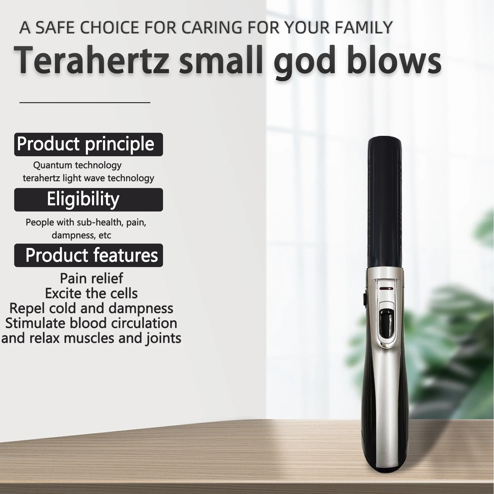 New 600w Diffuser Ac Motor Terahertz Therapy Red And Blue Light Wave Heating Blower Health Care Technology Products