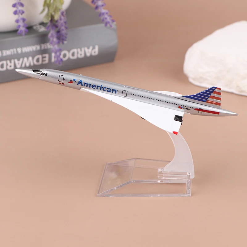 1:400 United States Concorde Air Airplane Model Airliner Alloy Diecast Air Plane Model Toys Collection Home Decor Miniatures Toy