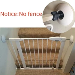 2Pcs Baby Pet Safety Door Stair Gates Wall Mount Cups Bumpers Guard Protectors Safety Gates Bumpers Drill-Free Mounting