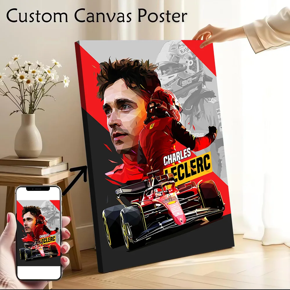 Low Poly Charles Leclerc Canvas Poster Wall Art Customizable High Quality Printed Picture for Decorative Paintings Painting the