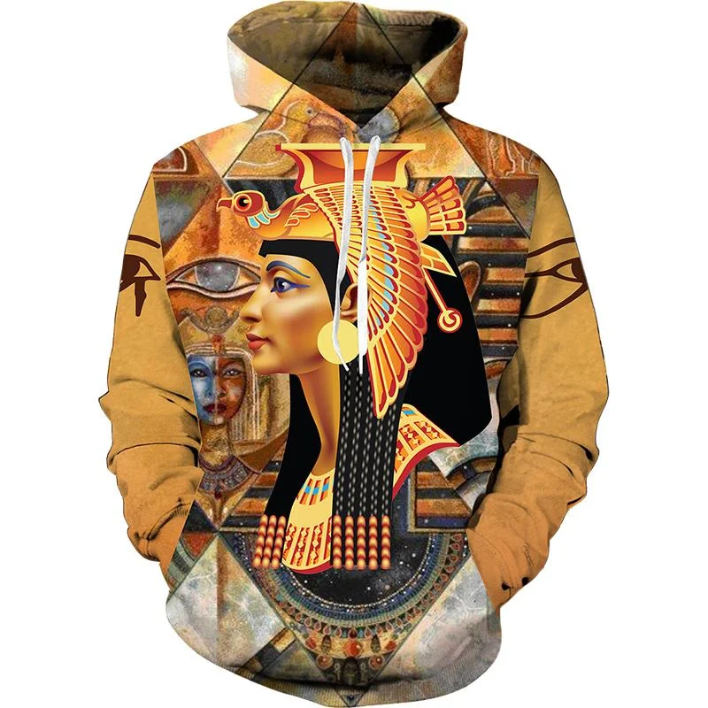 Ancient Egypt Eye of Horus Egyptian Symbol Hoodie Men 3D Printed Tops Clothing Unisex Sweatshirts Cool Designs Hoodies Pullovers