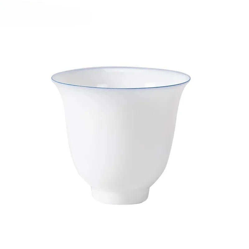 Thin Tire Kung Fu Tea Cup Ceramic Whiteware Single Cup Ceramic Teacup Master Cup Tea Set Small Tea Bowl Ceramic Teacups
