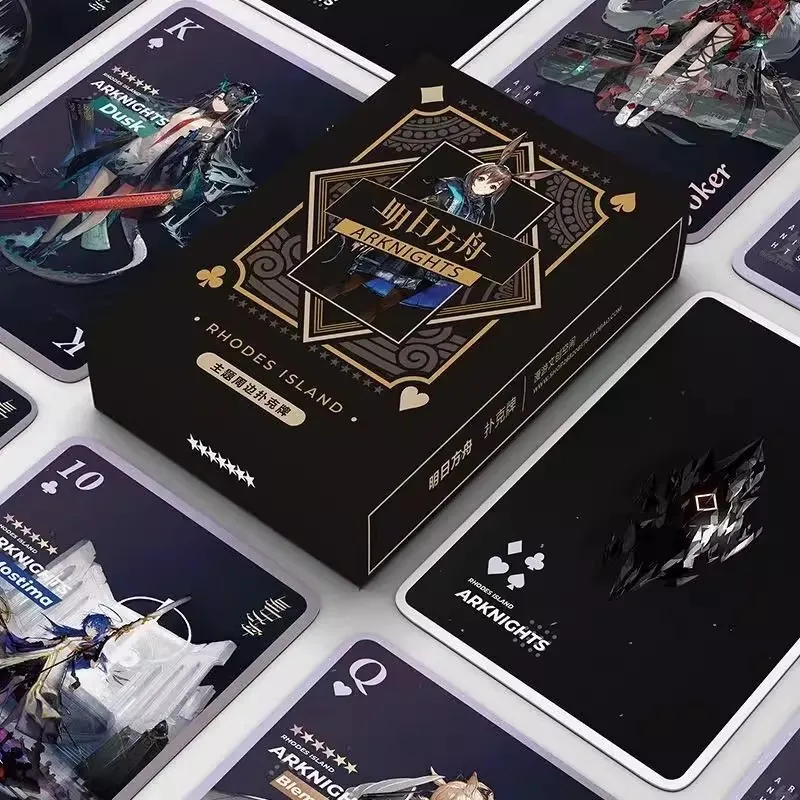 54PCS Arknights Poker Playing Cards Set - Game Characters Limited Edition Collectible Photo Cards for Fans