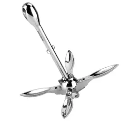 4KG Folding Anchor Foldable Anchor 316 Stainless Steel 8.8lb Grapnels Hardware for marine Yacht Fishing Boat Boat Hardware