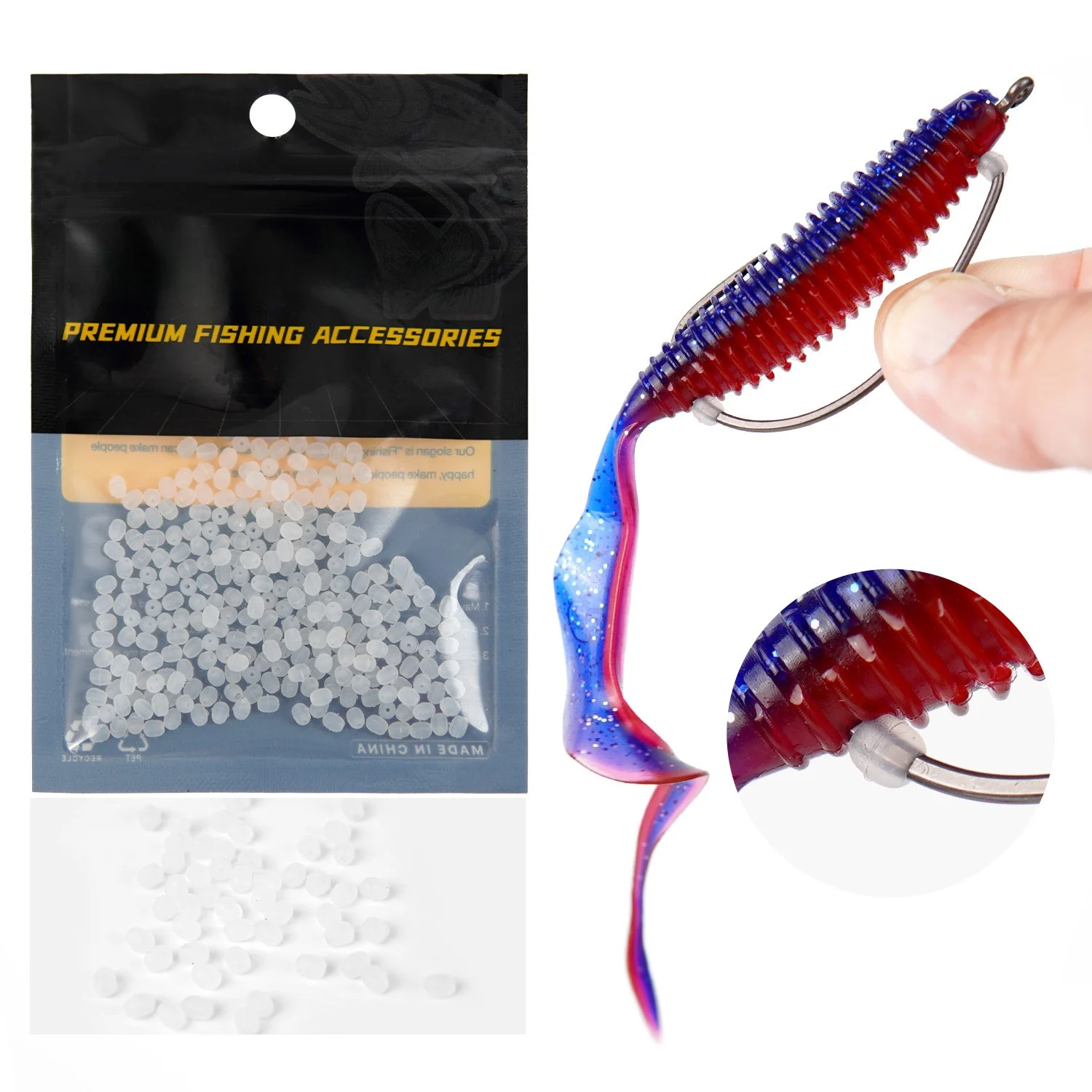 300 Stück Silikon-Angelköder-S – Fishing Lure Soft Plastic Bewertung und Preis